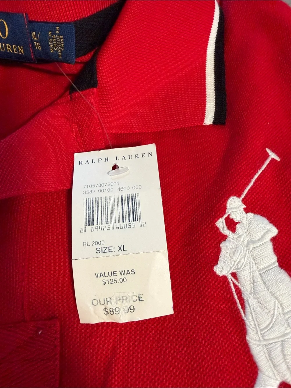 Ralph Lauren Red Canada Polo Shirt